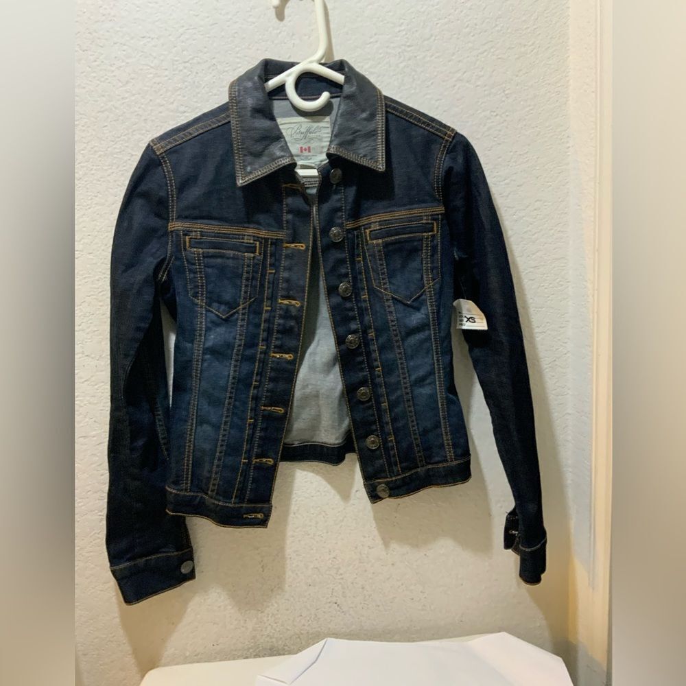 Vintage Buffalo David Bitton  Denim street wear Jacket Canadian flag XS